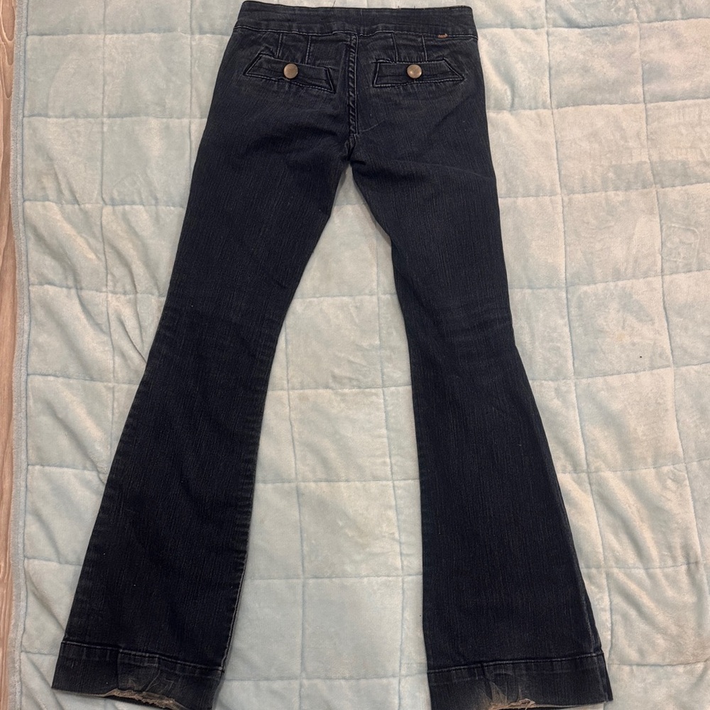 Zanadi Black Flare Women's Jeans - Picture 3 of 4